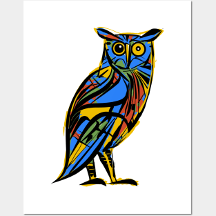 owl doodle Posters and Art